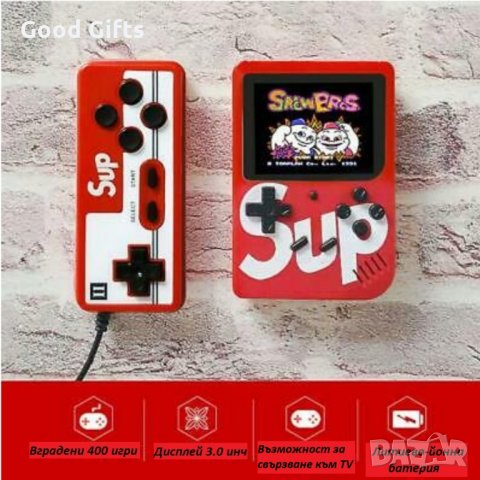 Конзола с 400 вградени игри и джойстик SUP , game box, снимка 4 - Други игри и конзоли - 29525287