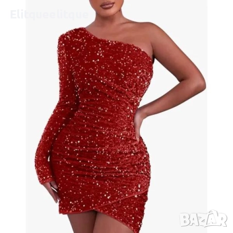 къса плюшена рокля , снимка 2 - Рокли - 52417365