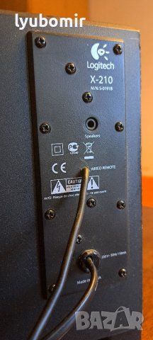 Logitech x-210, снимка 6 - Ресийвъри, усилватели, смесителни пултове - 40249181