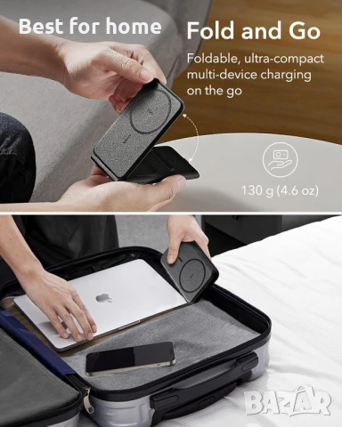 ESR 3 в 1 зарядно за Magsafe, снимка 2 - Друга електроника - 50990118