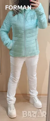 Преходно яке в цвят мента , снимка 8 - Якета - 49592426