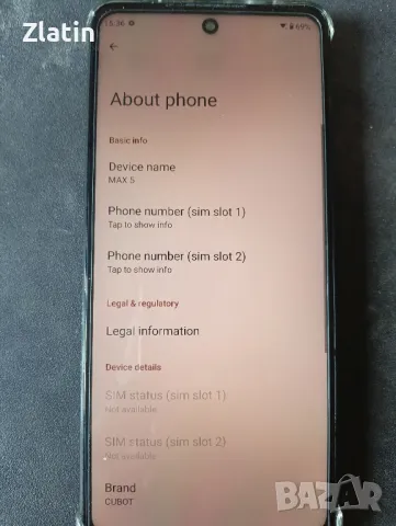 Cubot max 5 256gb/12gb ram 144hz , снимка 5 - Други - 50425181