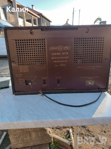 Ретро радио leowe-OPTA atlas 9852w (1) 1951/1952.го, снимка 4 - Радиокасетофони, транзистори - 42829939