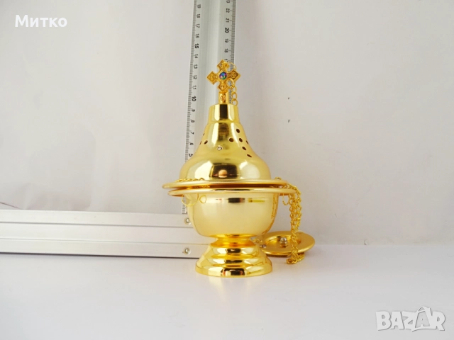 Нова малка бронзова кандилница , снимка 11 - Други ценни предмети - 52071500