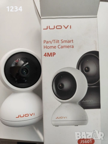 JUOVI 4MP Pan/Tilt Smart Home Camera (модел J5601), вътрешна камера за сигурност