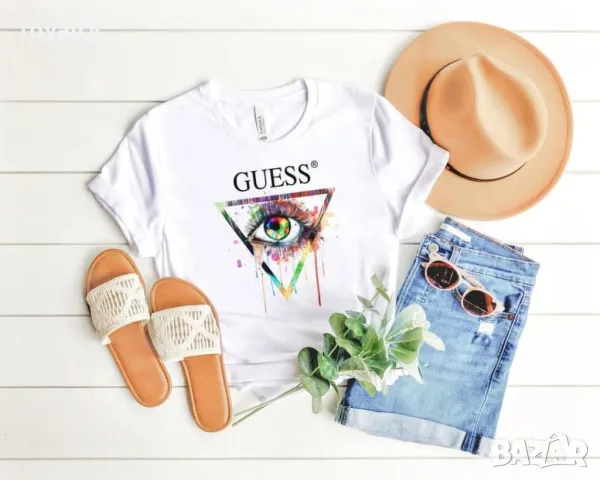 Guess дамски тениски Различни дизайни , снимка 7 - Тениски - 49658182
