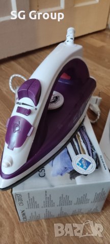 Парна ютия Crown незалепваща плоча, терморегулатор, 2000W, лилава., снимка 4 - Ютии - 42089651