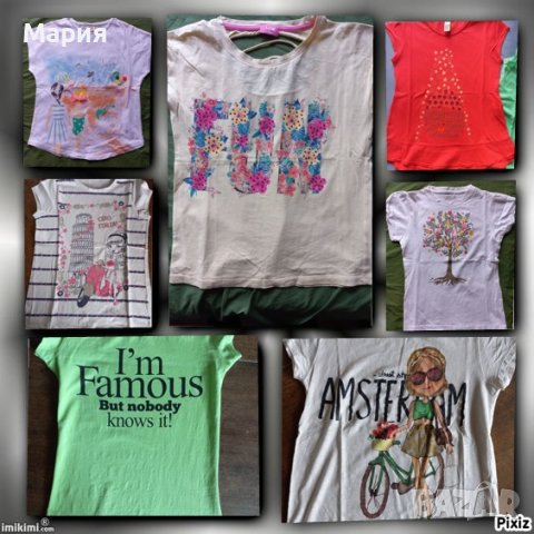 Тениски блузки нови Zara girls LСW от 140 до 164, снимка 1 - Тениски - 37758767