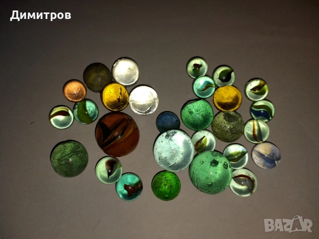 Стари стъклени топчета