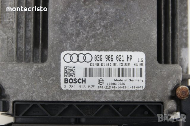 Моторен компютър ECU Audi A3 8P / 03G 906 021 HP / 03G906021HP / 0 281 013 625 / 0281013625, снимка 2 - Части - 42160834