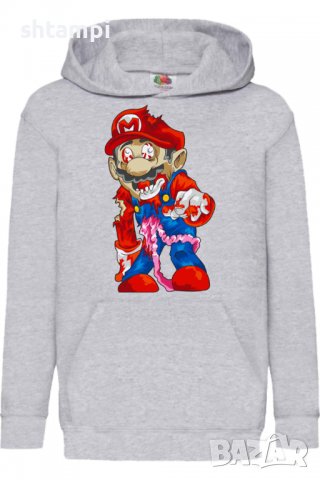Детски Суитчър/Суитшърт Mario Zombie 6,Super Mario,Игра,Подарък,Изненада,Забавление,Рожден Ден, снимка 2 - Детски анцузи и суичери - 38360417