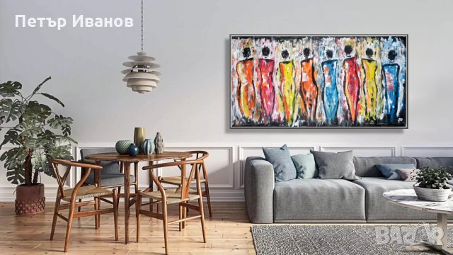 Абстрактни авторски картини ръчно рисувани , снимка 11 - Картини - 31589457