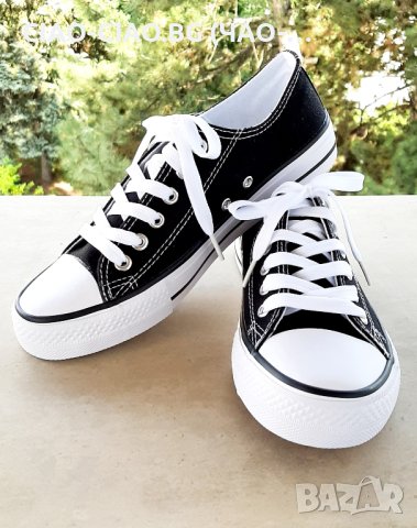 №36-41, Черни текстилни кецове, Унисекс модел