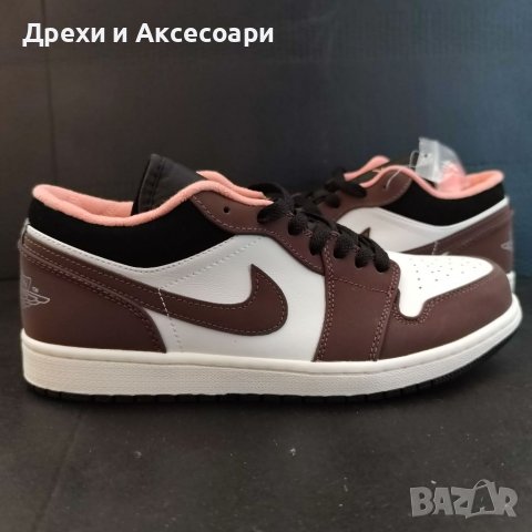 Nike Air Jordan 1 Low Mocha Chocolate Crimson Bliss Brown Размер 43 Номер Обувки Маратонки Нови , снимка 10 - Маратонки - 38451293