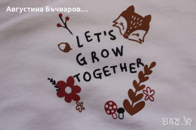 Комплект от 2 бр. блузки с дълъг ръкав, размер 62-68, снимка 5 - Бебешки блузки - 50132475