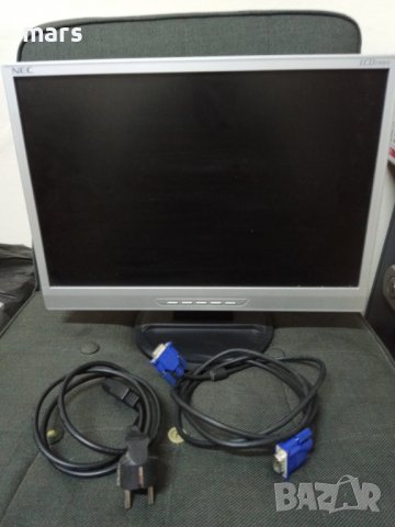 NEC LCD19WV Монитор 19 инча + кабели, снимка 1 - Монитори - 39369920