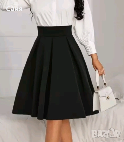 Дълга ефирна #черна #пола М размер, снимка 2 - Поли - 52801580