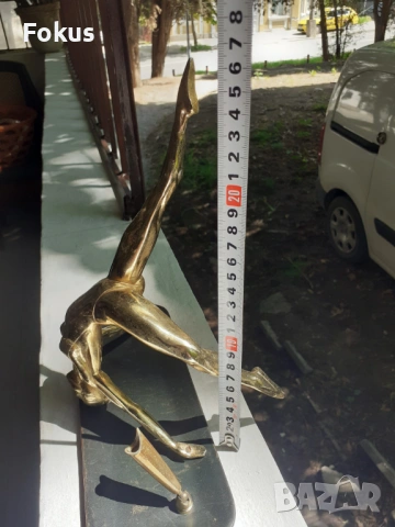 Стара антикварна мастилница със статуетка на балерина фигура, снимка 5 - Антикварни и старинни предмети - 53327514