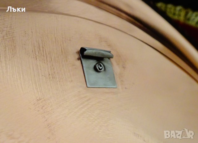 Медно плато,меден поднос 32 см.,чиста червена мед., снимка 4 - Антикварни и старинни предмети - 42504921