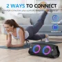 Нова 30W Bluetooth колонка с мощен звук, динамични светлини, IPX5 високоговорител, снимка 4