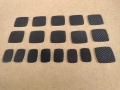 Пластмасови плочки с карбоново покритие - въглеродни влакна, 18 броя, снимка 9