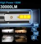 Комплект LED крушки за фарове 30000LM - H7 , H4, снимка 4