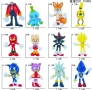 12 броя фигурки на Sonic The Hedgehog, Super Sonic Metal, Sonic Knuckles, Shadow Werehog Соник, снимка 3