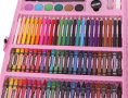 Комплект за рисуване, в куфар, 168 бр., розов, снимка 6