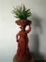 Азиатска статуетка, танцьорка, ваза за сухи цветя. , снимка 4