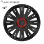 Тасове за джанти 14'' Versaco Activ RR - черен, снимка 2