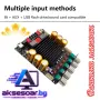 Нов Мощен 2.1-канален Bluetooth стерео аудио Усилвател ZK-AS21P 1200W Max 2x300W + 600W с двоен чип , снимка 1