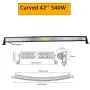7d 7д LED лед бар извит/LED bar 105 см 540w – GUN3022, снимка 1