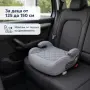 Повдигаща детска седалка за кола с ISOFIX i-Size 125–150 см – Сива, комфортна и сигурна, снимка 1