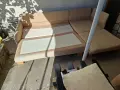 Разтегателен ъглов диван с лежанка функция сън, снимка 4
