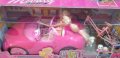 Кола с 2 кукли тип барби, колело + коте и куче (Barbie), снимка 2