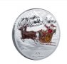 Дълбоко посребрена монета Коледа 90 микрона