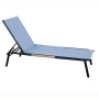 Градински шезлонг с 5 позиции – Бял или Черен, 200 см Код P2203, снимка 5