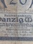 Райх банкнота 20 марки 1915г. Германия рядка за колекционери 28277, снимка 4