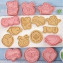8 броя Свети Валентин любов пластмасови резци резец с печат бисквитки фондан декорация торта мъфини , снимка 1