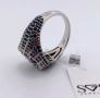 МНОГО СТИЛЕН СРЕБЪРЕН ПРЪСТЕН С ЕСТЕСТВЕНИ СКЪПОЦЕННИ КАМЪНИ, снимка 10
