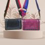 Модерна чанта със спортна дръжка за рамо в наситени пастелни цветове и велурена материя, снимка 3