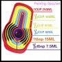6 бр Мерителни лъжици лъжички чаши пластмасови за лесно измерване на течност и сухи сладкарски , снимка 2