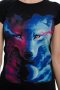 Нова дамска тениска с дигитален печат Вълк, GALAXY WOLF, Серия вълци, снимка 2