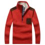 Мъжки моден пуловер с топла подплата, 5цвята, снимка 2