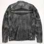 Harley Davidson Spencer Оригинално Кожено Яке Износен Захабен Изцапан Ефект M, снимка 6
