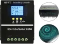  Соларен контролер за зареждане 12V 24V 36V 48V  с LCD дисплей, снимка 2