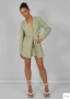KAIIA Twisted blazer dress sage S-M, снимка 2