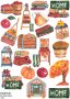 Скрапбук стикери за декорация планер pumpkin есен autumn самозалепващ лист А5 - различни видове, снимка 4