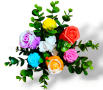 Букет от ароматни сапунени цветя в стилна метална кофичка Подходящ подарък за Осми Март, снимка 3