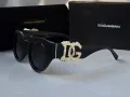 Dolce DG 2024 дамски слънчеви очила котка 2 цвята черни бели, снимка 9